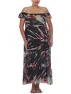 Raviya Plus Womens Tie-dye Dress Cover-up In Multi