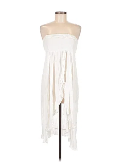 Pre-owned Raviya Sleeveless Top Ivory Strapless Neckline Tops