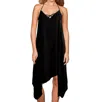 Raviya V Neck Beach Dress In Black In Black