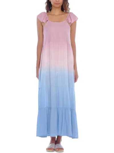 Raviya Womens Beachwear Ombre Cover-up In Pink