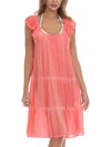 Raviya Plus Womens Beachwear Summer Cover-up In Pink