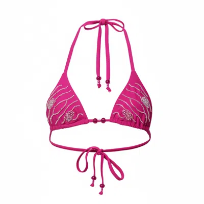 Raw Potential Women's Alana Bikini Top In Hot Pink