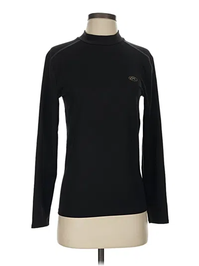 Pre-owned Rawlings Long Sleeve Turtleneck In Black