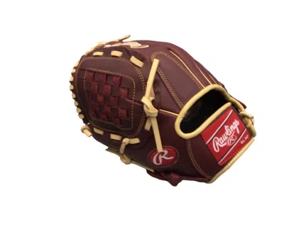 Rawlings Sandlot Full Right Fielders Glove In Maroon/tan In Brown