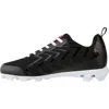 Rawlings Savage Low 174929 Men's Black White Lace Up Baseball Cleats Acad536 In Black
