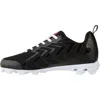 Rawlings Savage Low 174929 Men's Black White Lace Up Baseball Cleats Acad536 In Black