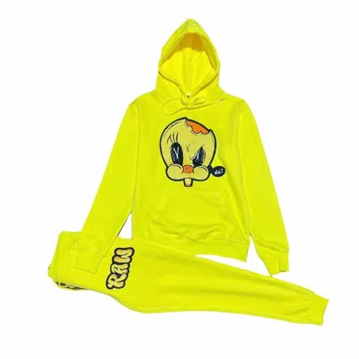 Rawyalty Men's Angry Bird Jogging Set In Yellow