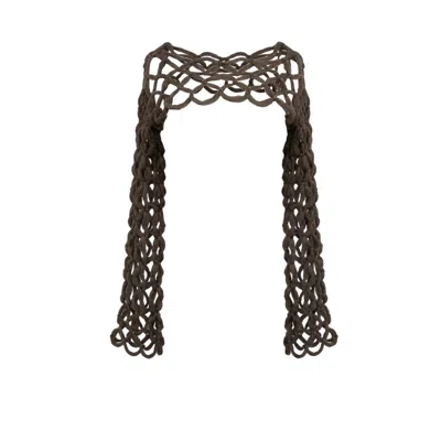 Raxada Women's Brown Xalda Wool Sleeves