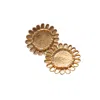 Raxada Women's Girasoles Earrings Gold Plated In Gold