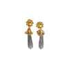 Raxada Women's Gold Coal Drop Earrings In Gold