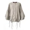 Raxada Women's Neutrals Atalaya Bomber Nylon Cream In White