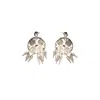 Raxada Women's Silver The Raven's Spell Earrings In Silver