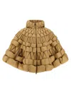 Raxxy 3d Cape Capes Beige In Brown