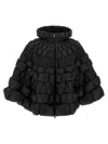 Raxxy 3d Diamond Down Coat In Black