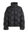 Raxxy 3d Down-filled Angular Puffer Jacket In Black