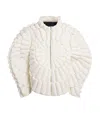 Raxxy 3d Down-filled Diamond Puffer Jacket In White