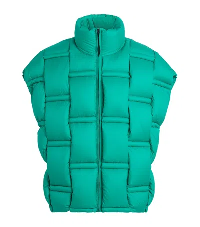Raxxy 3d Down-filled Puffer Gilet In Green