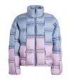 Raxxy 3d Down-filled Puffer Jacket In Purple
