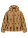 Raxxy 3d Down-filled Woven Puffer Jacket In Brown