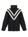 Raxxy 3d-structure Braided Nylon Jacket In Black