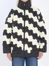Raxxy High-collar Zip-fastening Puffer Jacket In Multi