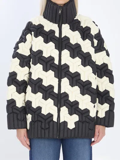 RAXXY BLACK AND WHITE PUFFER JACKET