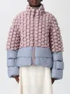 Raxxy Cropped Puffer Jacket With Three-dimensional Texture In Animal Print