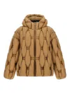 Raxxy 3d Down Jacket In Brown