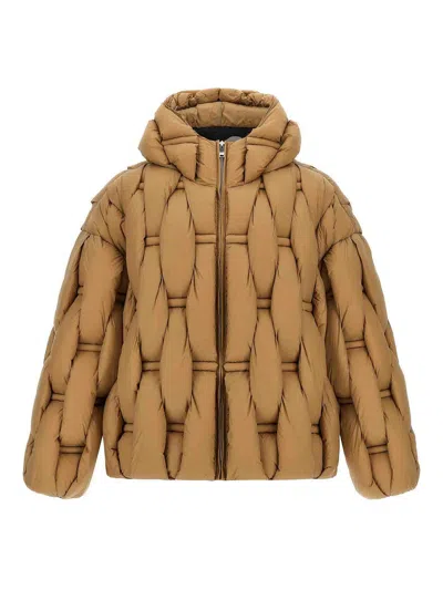 Raxxy 3d Down Jacket In Brown