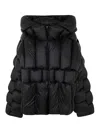 Raxxy Classic Bamboo Stripes Oversized Jacket In Black
