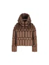 Raxxy Puffer Jacket In Brown