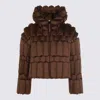 Raxxy Puffer Jacket In Brown