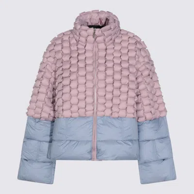 Raxxy Coats Pink-sky Blue In Multi