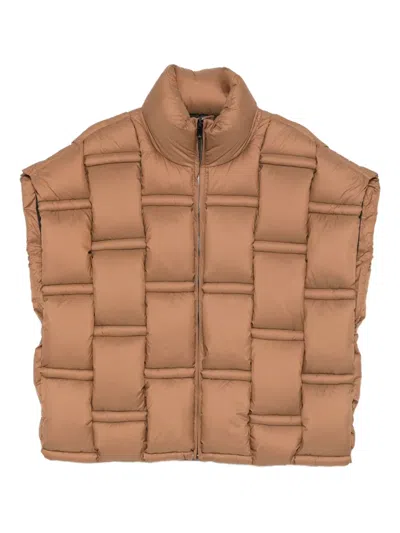 Raxxy Desert Padded Zip Jacket In Brown