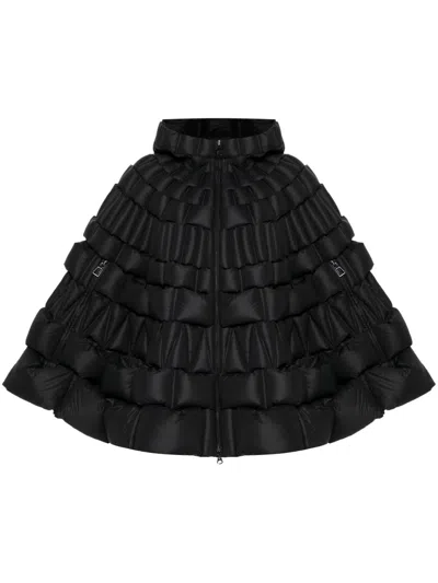 Raxxy Down Cape In Black