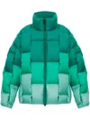 Raxxy Embossed-logo Padded Jacket In Grün