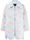 Raxxy Fireworks Spread-collar Padded Jacket In Blue