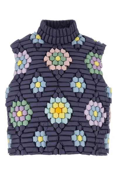 Raxxy Flower Sleeveless-s Nd  Female In Blue