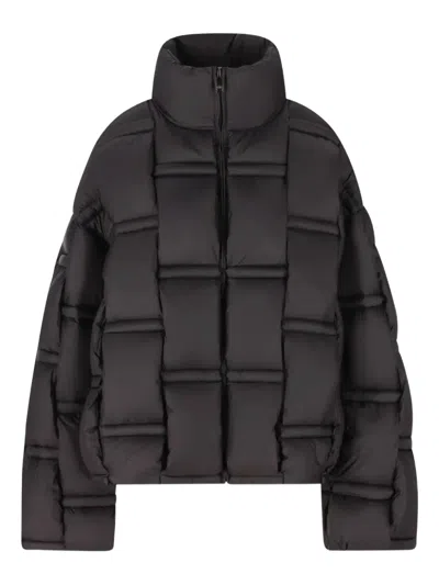 Raxxy Geometric Padded Jacket In Black