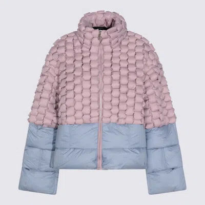 RAXXY RAXXY PINK AND LIGHT BLUE DOWN JACKET