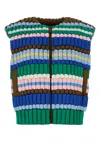Raxxy Multicolor Nylon Vest In Multi