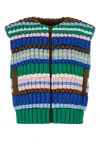Raxxy Multicolor Nylon Puffer Vest For Women In Multi