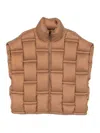 Raxxy High Neck Pullover In Brown