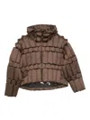 Raxxy Puffer Jacket In Brown