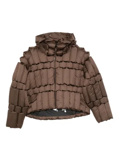 Raxxy Puffer Jacket Clothing In Brown