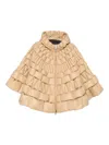 Raxxy Hooded Quilted Coat In Metallic