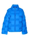 Raxxy Interlocking-design Padded Jacket In Blue