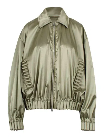 Raxxy Jacket With Collar In Green