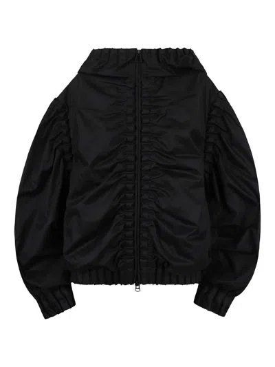 Raxxy Jacket With Puff Sleeves In Black