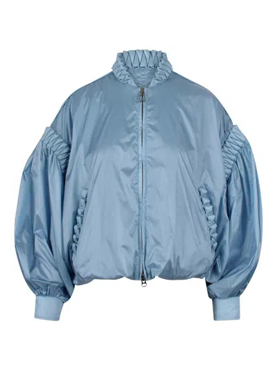 Raxxy Jacket With Puff Sleeves In Blue